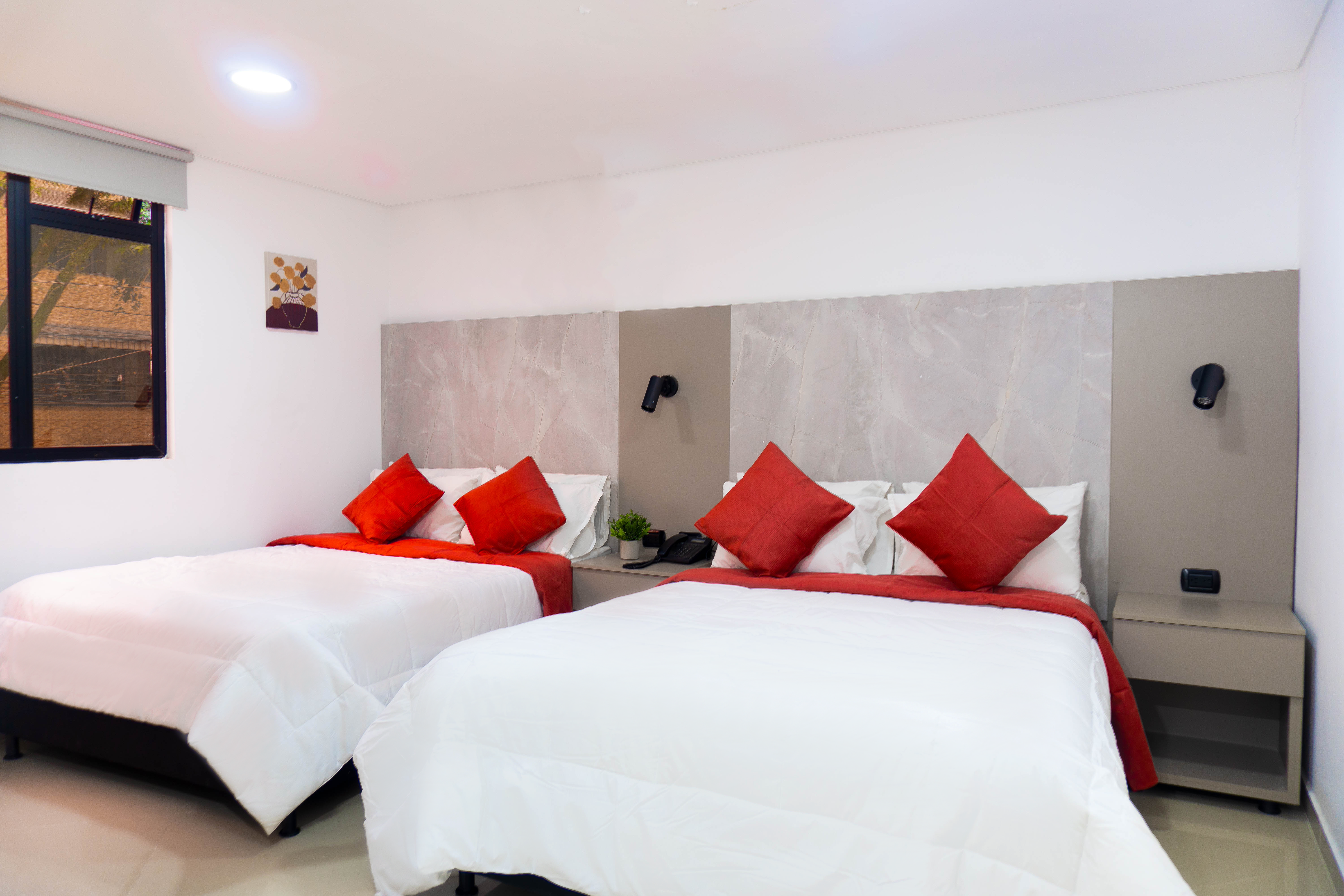 habitacion dos camas medellin